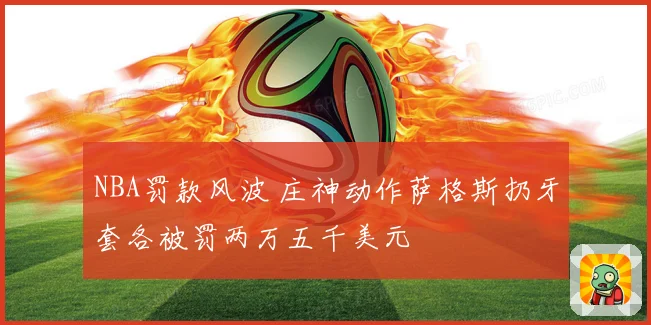 NBA罚款风波 庄神动作萨格斯扔牙套各被罚两万五千美元